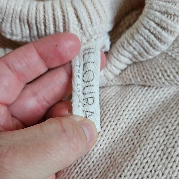 Illoura The Label Kids Pink Chunky Knit Footed Leggings - Picture 2 of 5